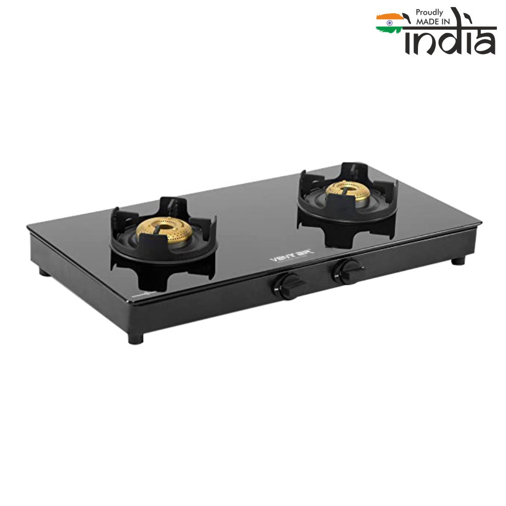 Aura 202 Glass Gas Stove (2 Burners)