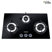 Load image into Gallery viewer, Ventair Glass Gas Hob Chef 3B (3 Burners)
