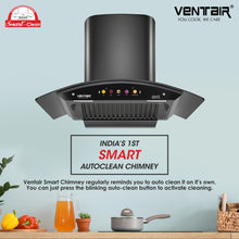 Load image into Gallery viewer, Innova 90 Smart Auto Clean Chimney (Motion Sensor, 90cm, 1400 m3h, 11° Baffle Filter)
