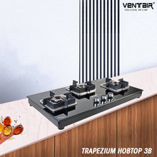 Load image into Gallery viewer, Ventair Glass Hobtop Trapezium 3B (3 Burners)
