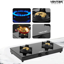 Load image into Gallery viewer, Aura 202 Glass Gas Stove (2 Burners)
