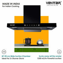 Load image into Gallery viewer, T11 90 Auto Clean Chimney (Motion Sensor, 90cm, 1250 m3h, 11° Filterless)
